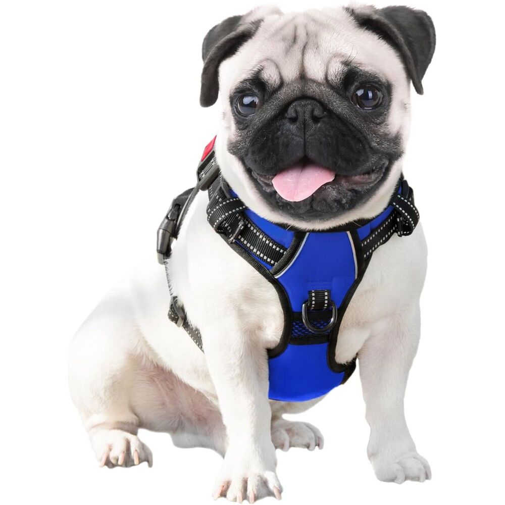 PHOEPET No Pull Dog Harness Reflective Front Clip Vest with Handle